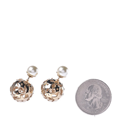Christian Dior Pearl Star Mise En Dior Tribal Earrings Gold 2 of 4