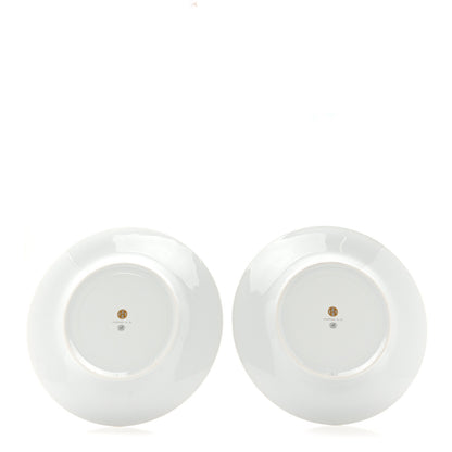 Hermes Porcelain Mosaique Au 24 Platine Presentation Plate Set of 2 Gold 2 of 6