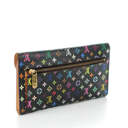 Louis Vuitton Monogram Multicolor Eugenie Wallet Black 3 of 9