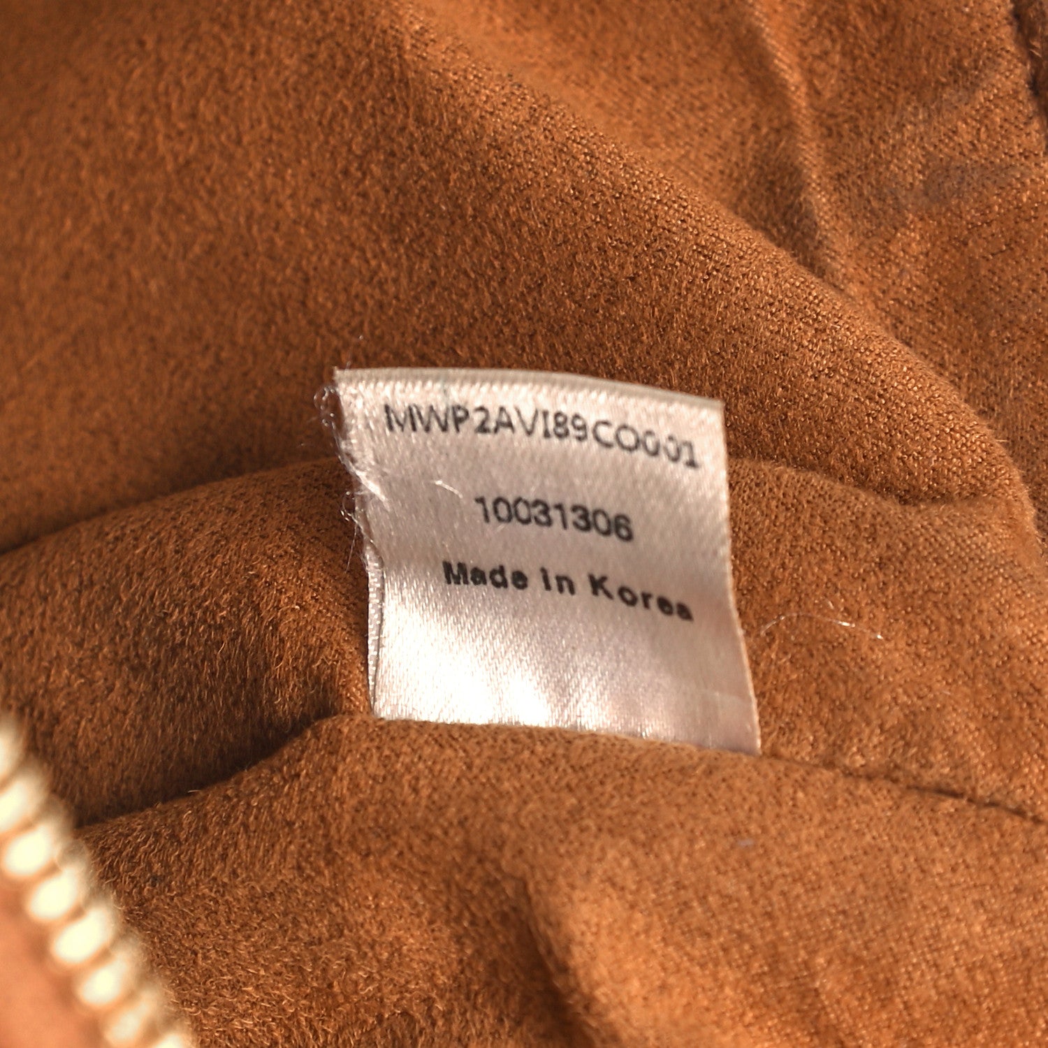 MCM Visetos Liz Shopper Tote Pouch Cognac 7 of 13