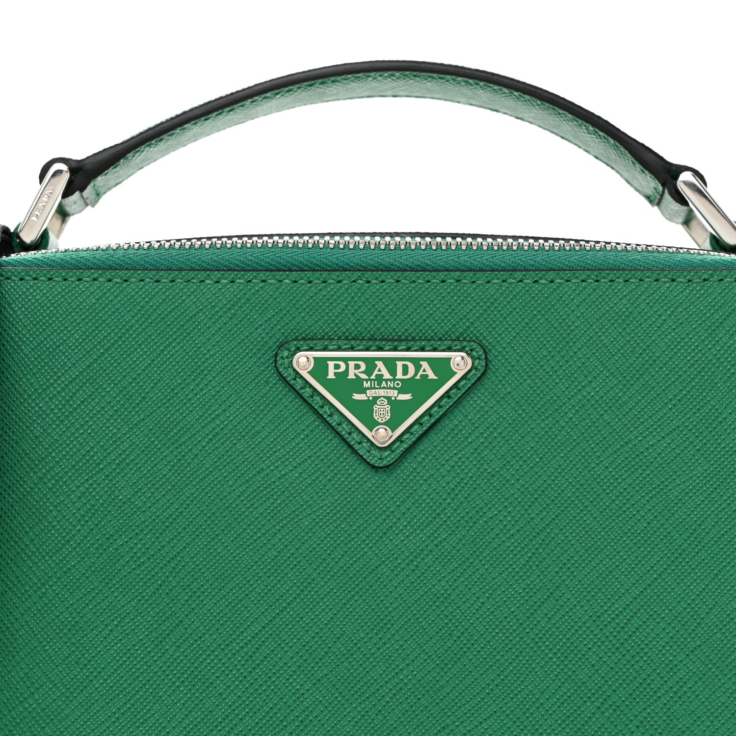 Prada Saffiano Travel Medium Brique Crossbody Bag Mango 9 of 12