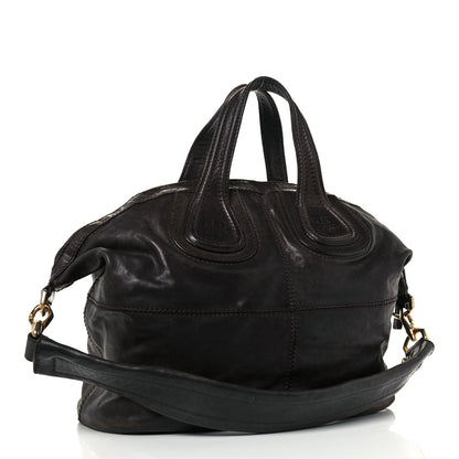 Givenchy Wrinkled Lambskin Medium Nightingale Dark Brown 2 of 10