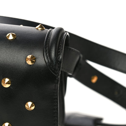 Alexander McQueen Calfskin Studded Small Padlock Crossbody Bag Black 19 of 21