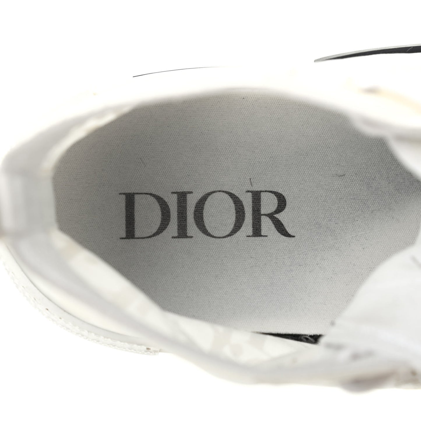 Technical Canvas Oblique Mens B23 High Top Sneakers 41 White