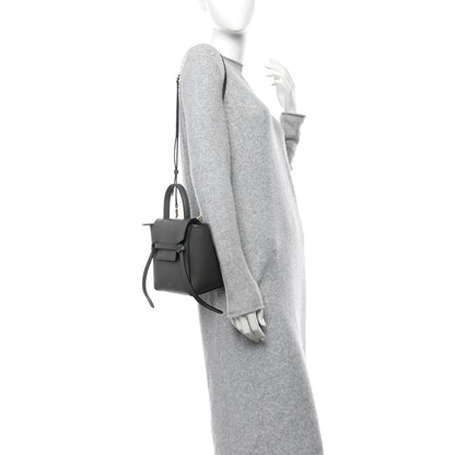 Celine Grained Calfskin Nano Belt Bag Grey 2 of 10
