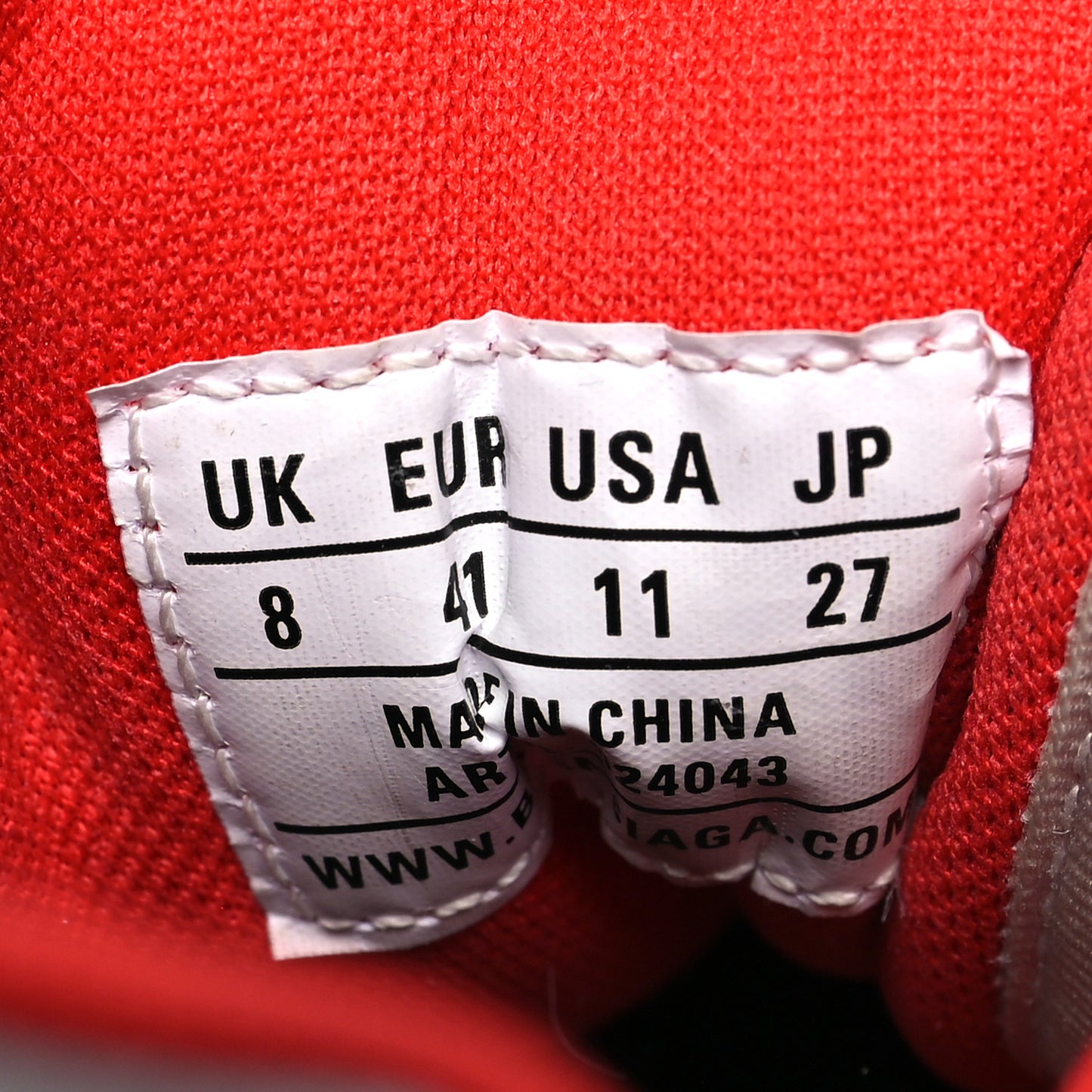 Nylon Suede Womens Triple S 2.0 Sneakers Gris Bleu Rouge