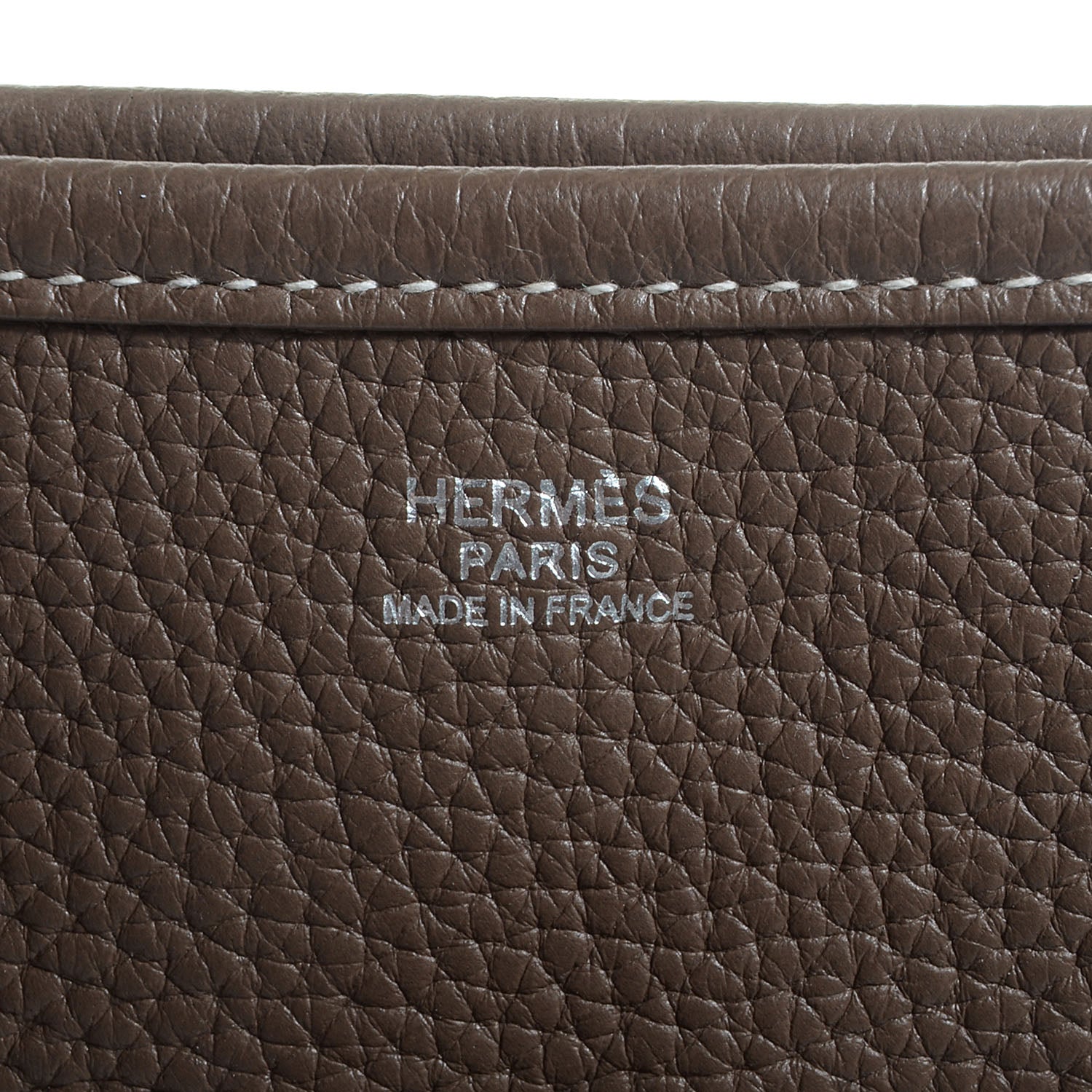 Hermes Taurillon Clemence Evelyne III GM Etoupe 7 of 16