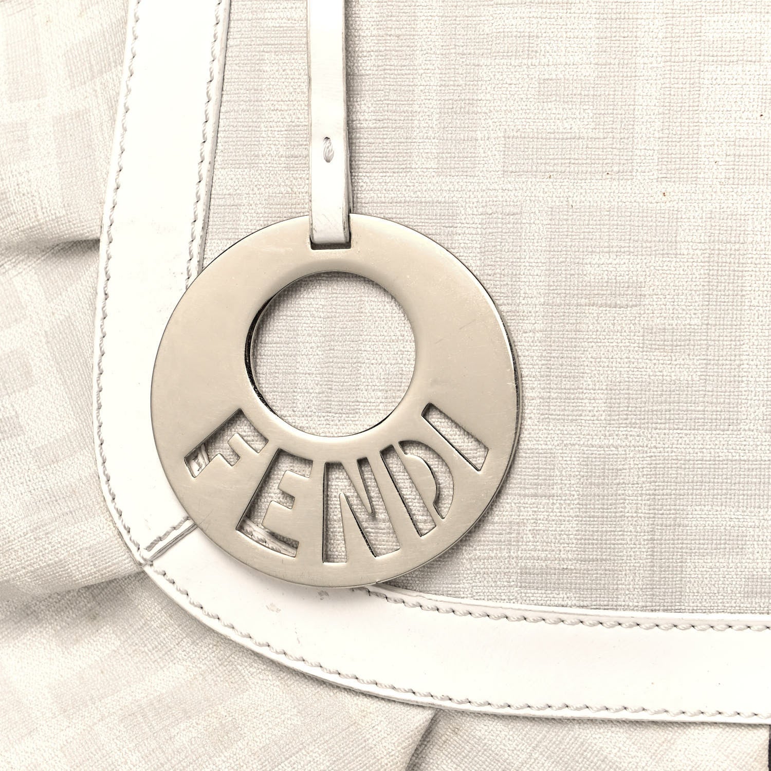 Fendi Zucca Spalmati Large Chef Shopper Tote White 10 of 18