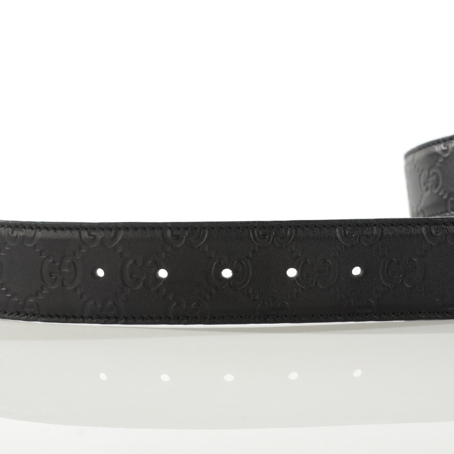 Gucci Guccissima Interlocking G 40mm Belt 85 34 Black 7 of 7