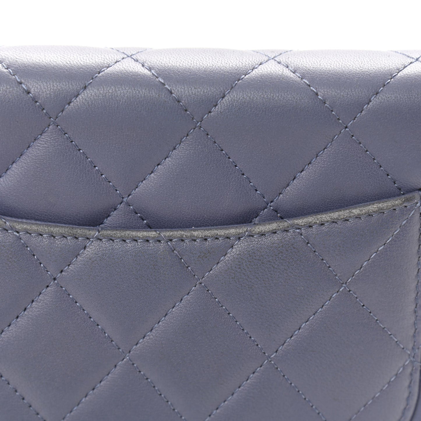 Lambskin Quilted Wallet On Chain WOC Lavender