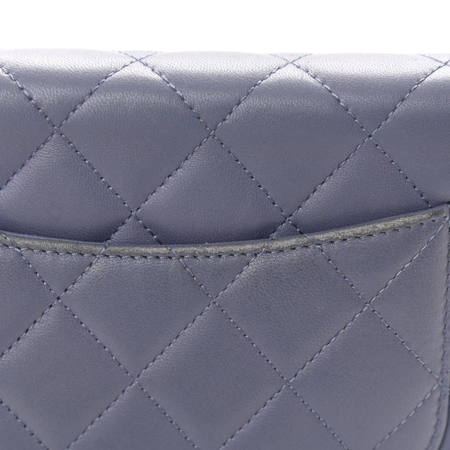 Chanel Lambskin Quilted Wallet On Chain WOC Lavender 15 of 15