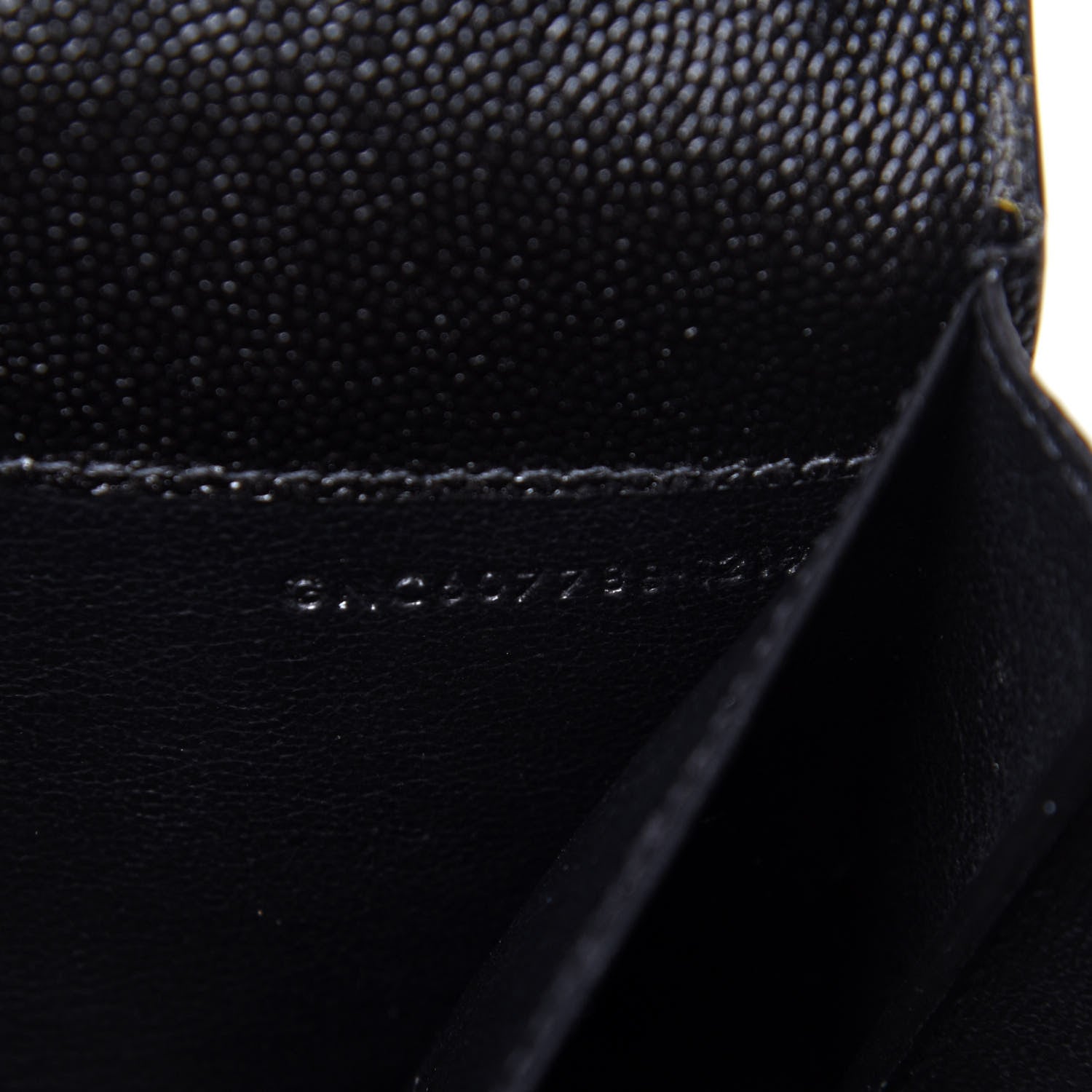 Saint Laurent Grain De Poudre Uptown Chain Wallet Black 10 of 11