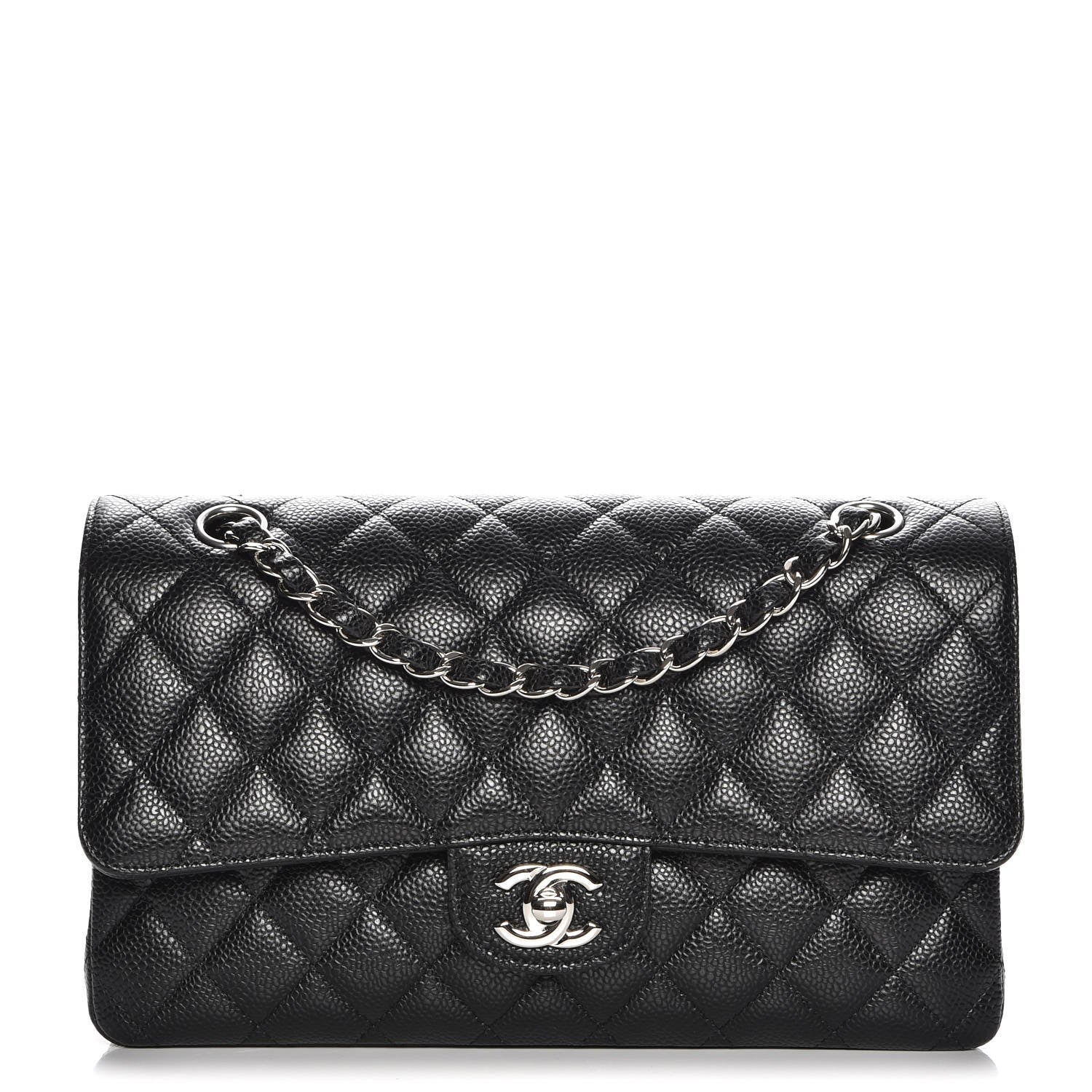 Chanel Caviar Quilted Medium Double Flap Black 1 of 9