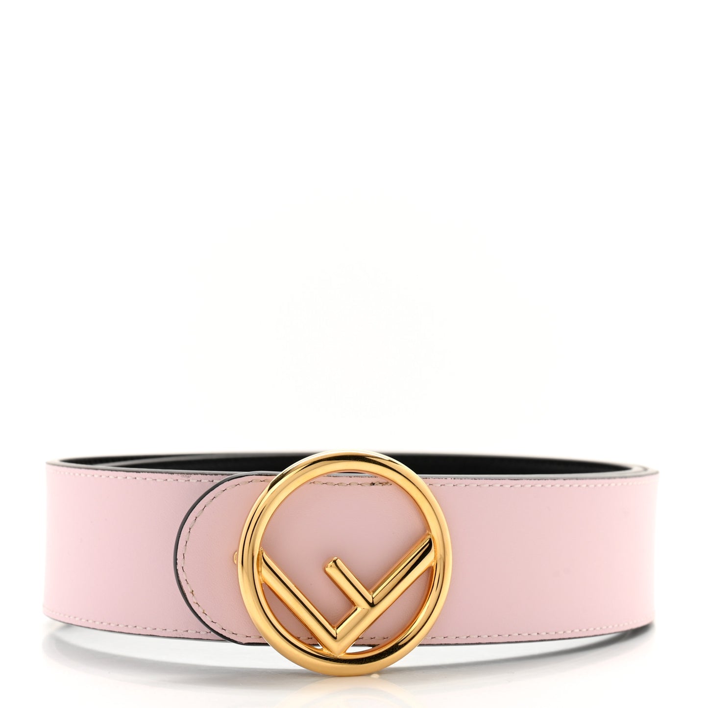 Vitello Liberty F is Fendi Bi-Color Reversible Belt Black Peonia