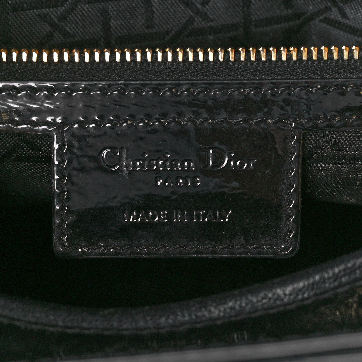 Christian Dior Patent Cannage Large Lady Dior Black 6 of 11