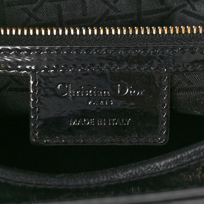 Christian Dior Patent Cannage Large Lady Dior Black 6 of 11