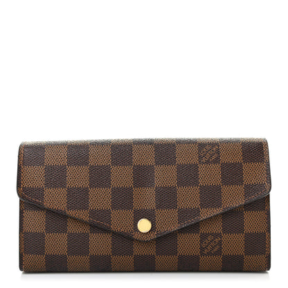 Louis Vuitton Damier Ebene Sarah Wallet NM 1 of 7