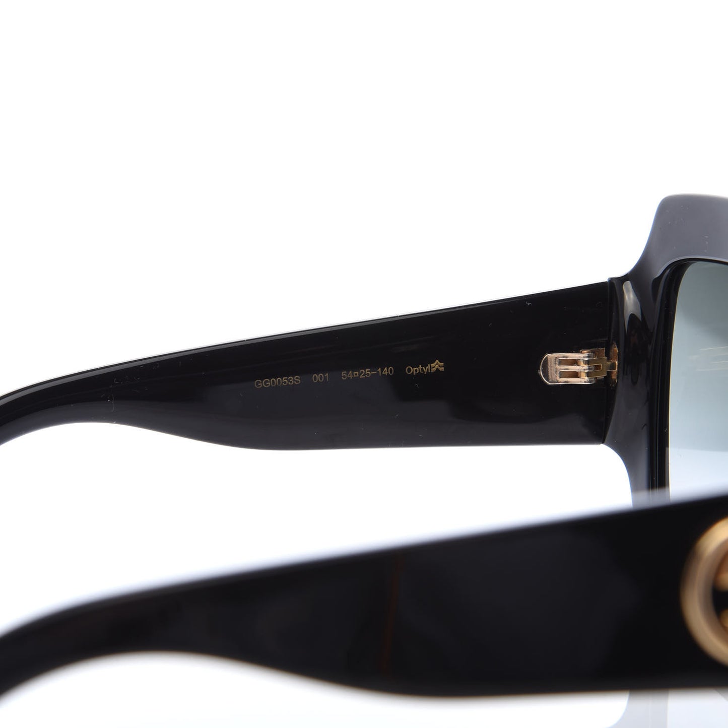 Acetate Square Frame Sunglasses GG0053S Black