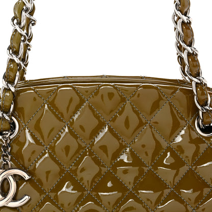 Chanel Patent Quilted Small Just Mademoiselle Light Khaki 8 of 10