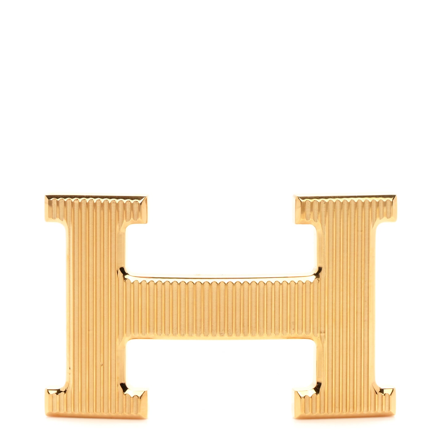Strie 32mm H Belt Buckle Gold