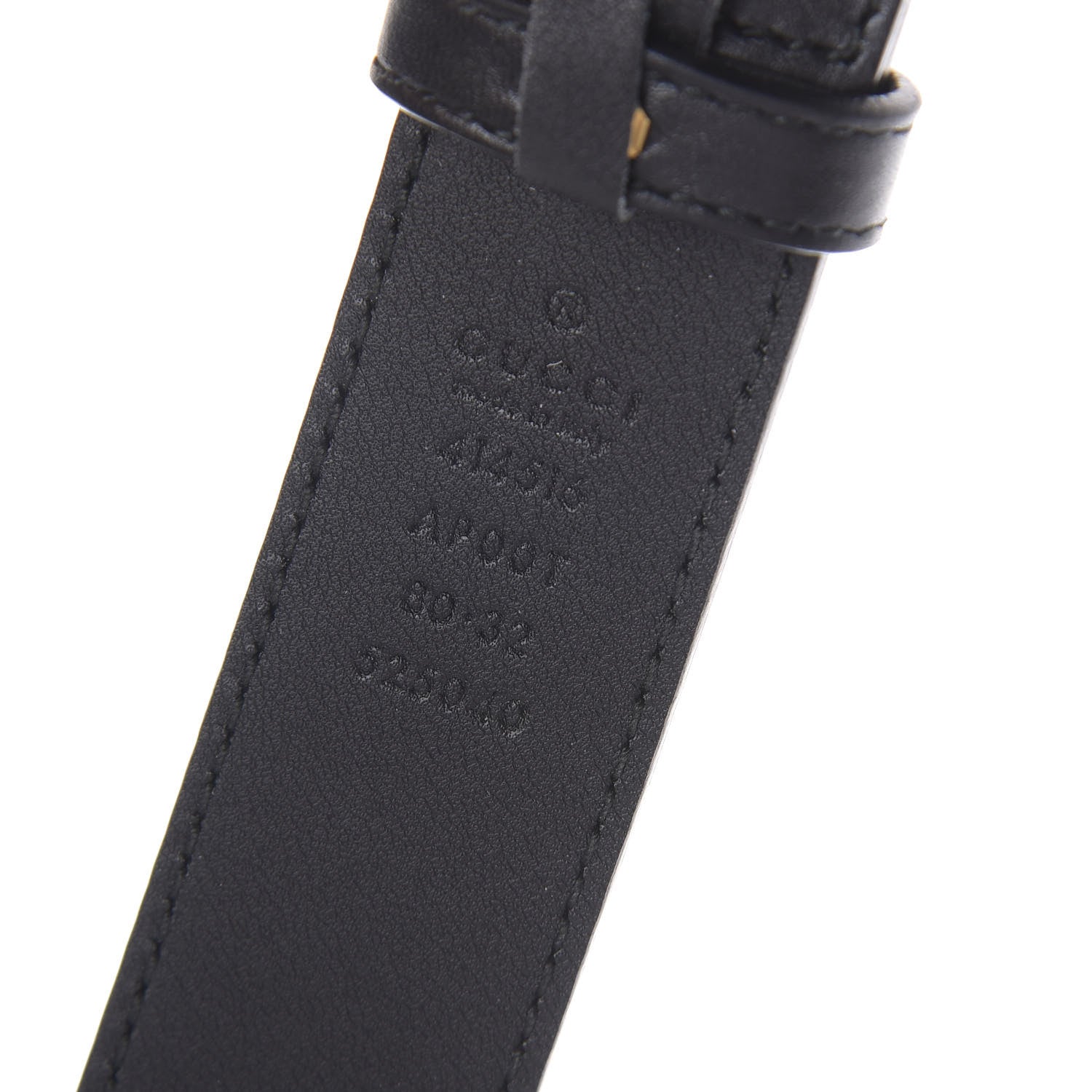 Gucci Calfskin Double G 30mm Belt 80 32 Black 5 of 5