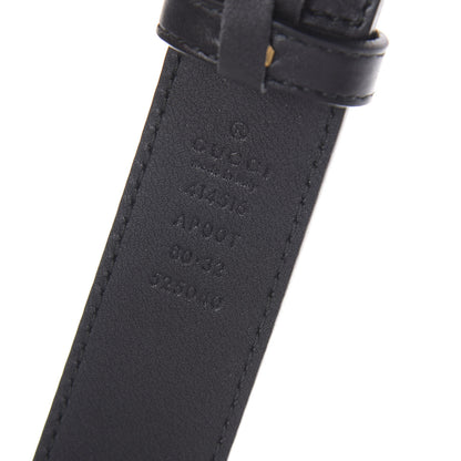 Gucci Calfskin Double G 30mm Belt 80 32 Black 5 of 5