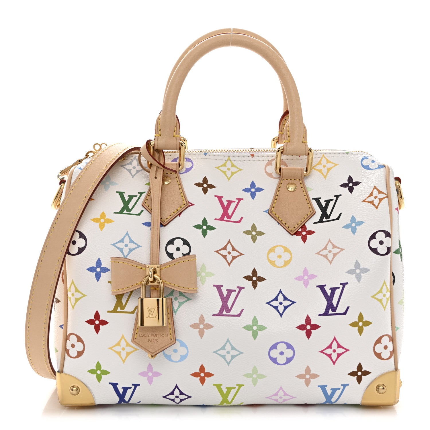 Louis Vuitton LV X TM Monogram Multicolor Speedy Bandouliere 25 White 1 of 11