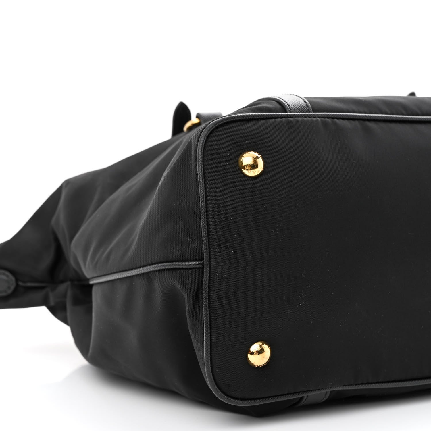 Prada Tessuto Nylon Saffiano Tote Black 10 of 12