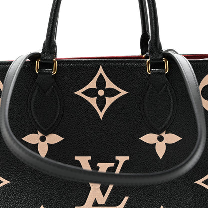 Louis Vuitton Empreinte Monogram Giant Onthego MM Black Beige 7 of 12