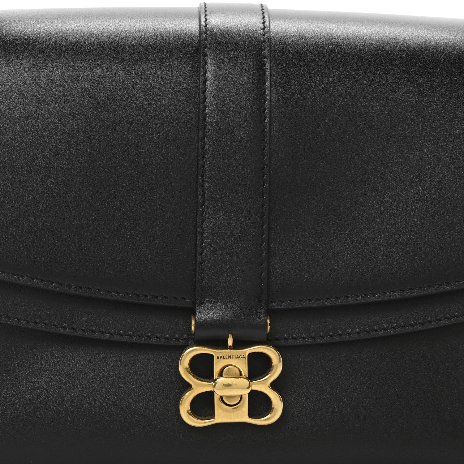 Balenciaga Classic Calfskin Medium Lady Flap Bag Black 8 of 10