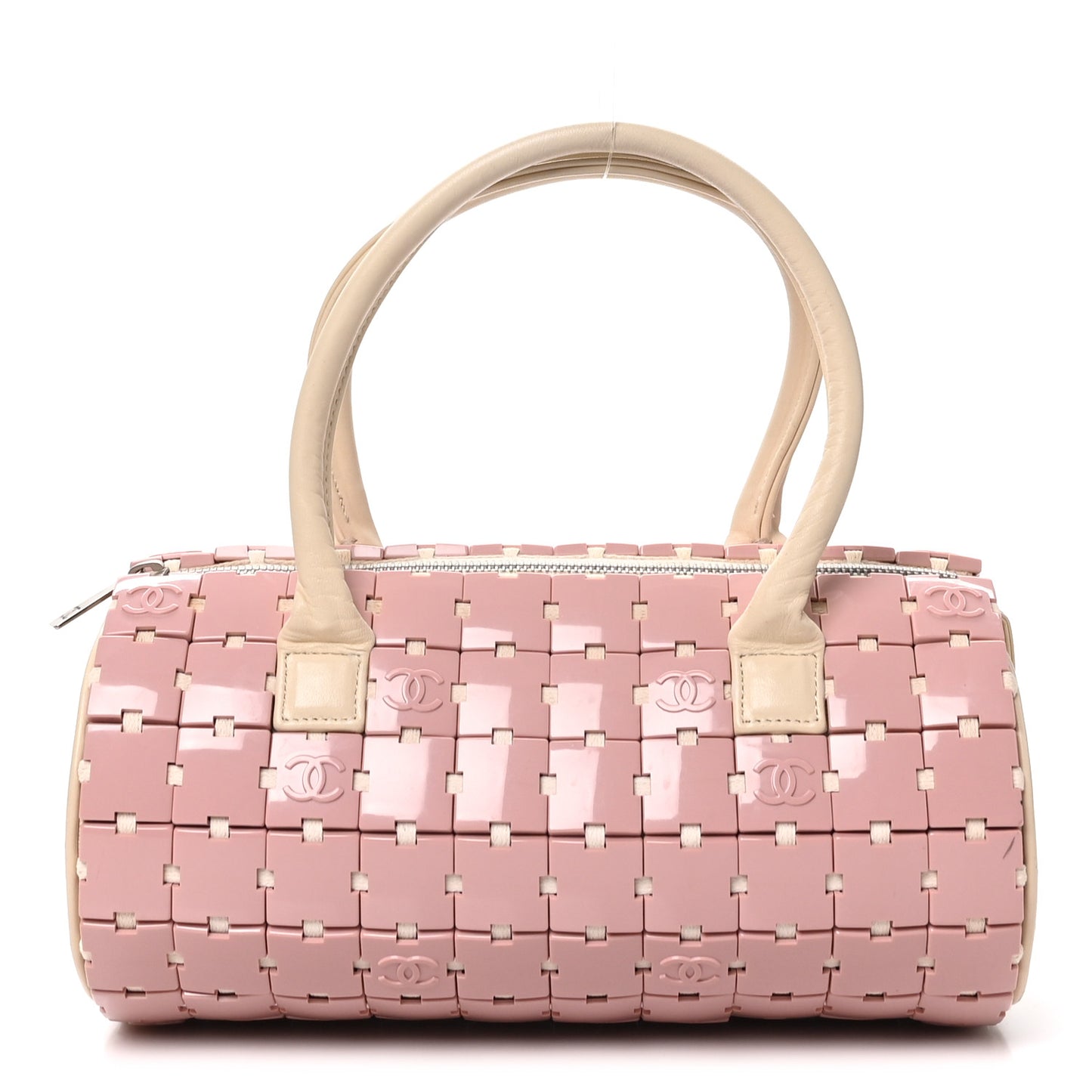 Lambskin Resin Tile Bowler Pink