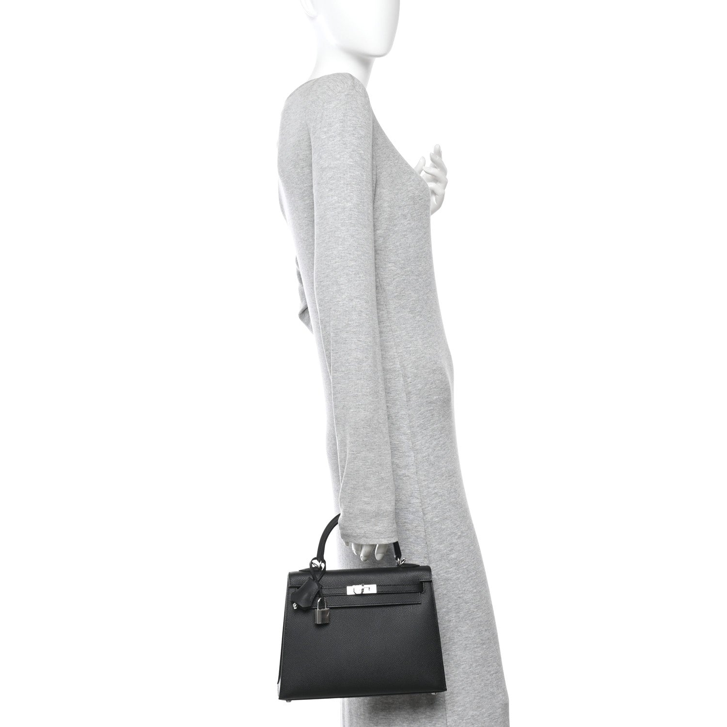 Hermes Epsom Kelly Sellier 25 Black 2 of 9