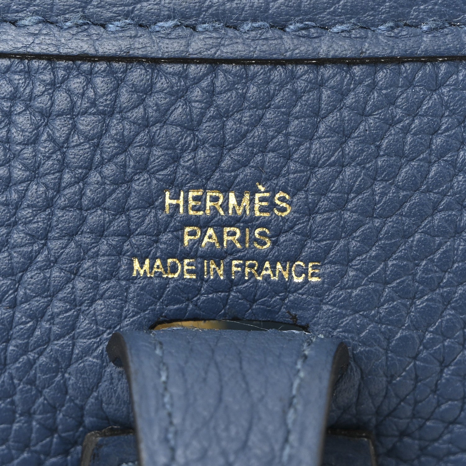 Hermes Taurillon Clemence Evelyne TPM Bleu Agate 6 of 11