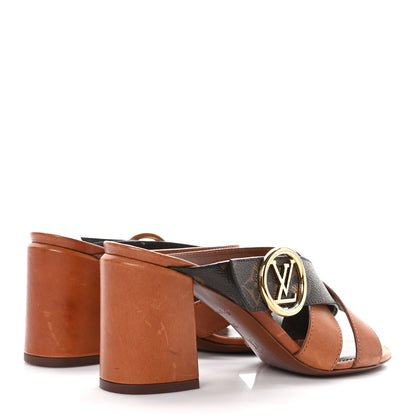 Louis Vuitton Monogram Horizon Mules 36 Cognac Brown 4 of 10