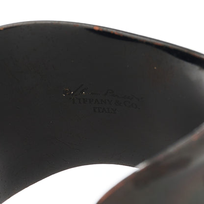Tiffany Copper Small Elsa Peretti Right Wrist Bone Cuff Bracelet Black 5 of 5