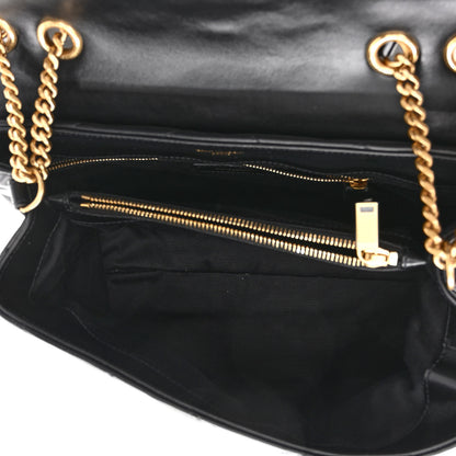Saint Laurent Calfskin Y Quilted Monogram Medium Loulou Chain Satchel Black 5 of 12