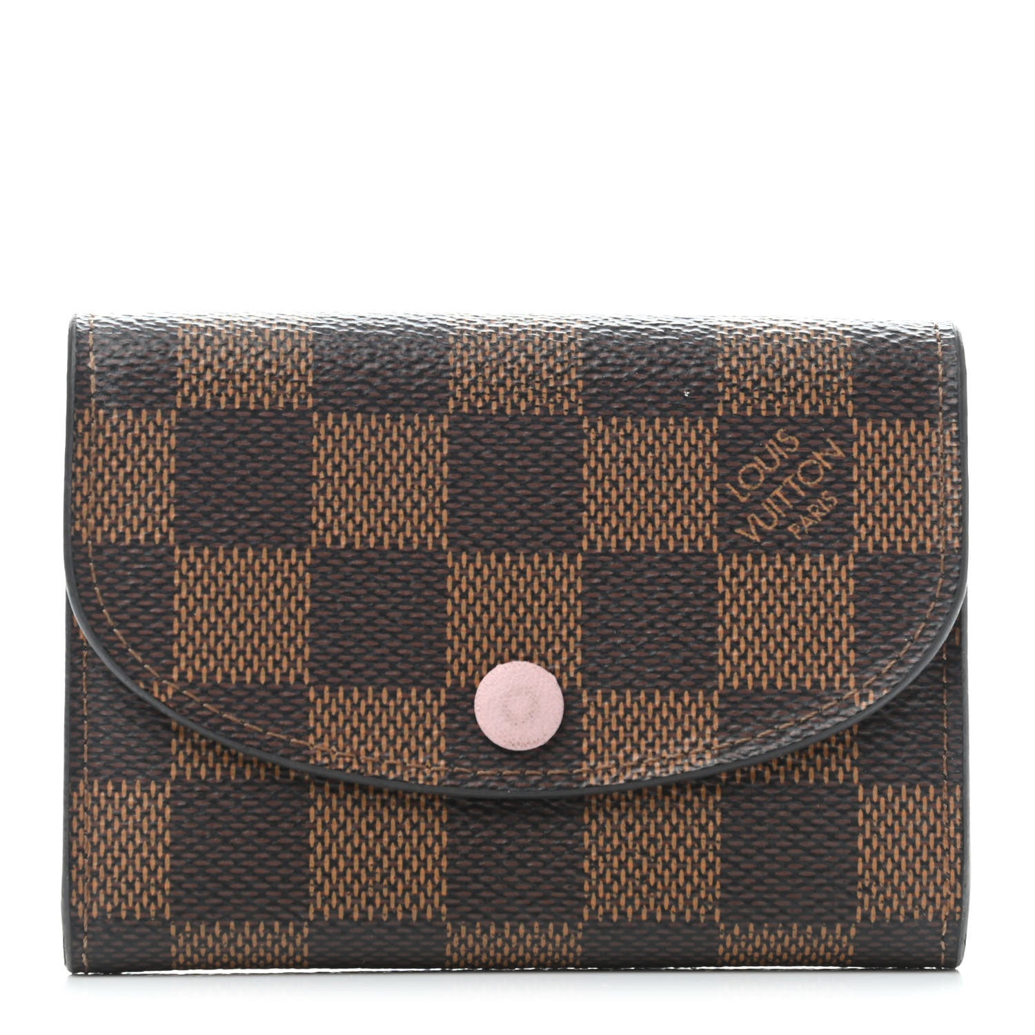 Louis Vuitton Damier Ebene Rosalie Coin Purse Rose Ballerine 1 of 4