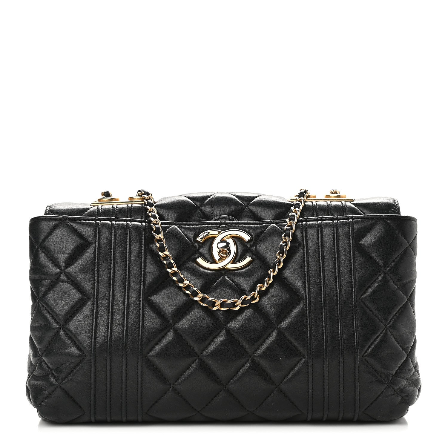 Chanel Lambskin Quilted Camera Case Black 1 of 9