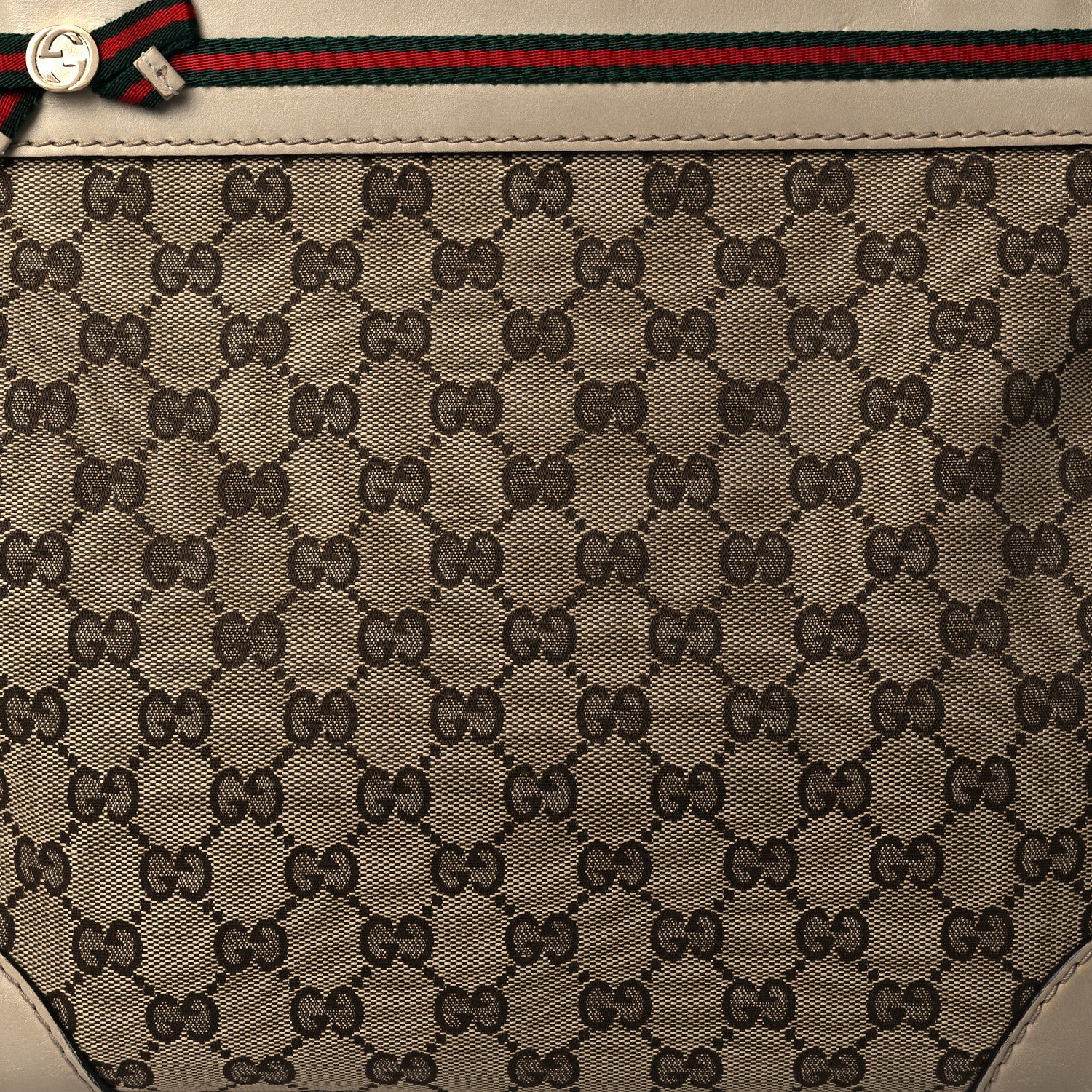 Gucci Monogram Web Medium Mayfair Tote Off White 9 of 11