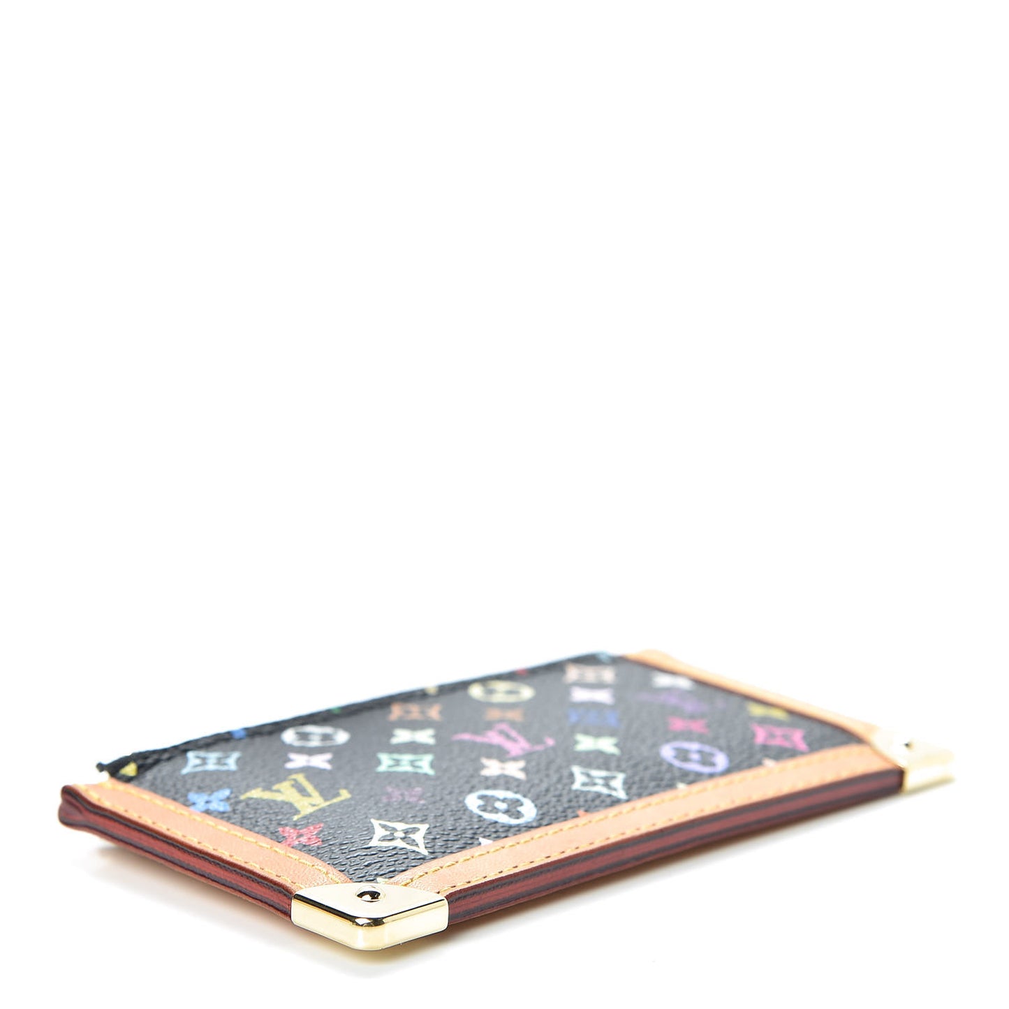 Monogram Multicolor Key Pouch Black