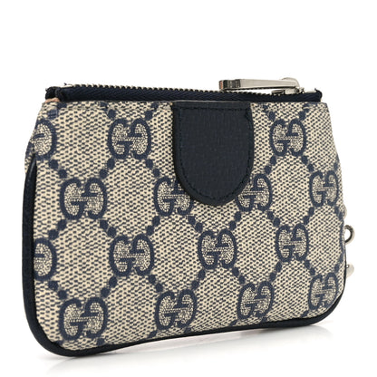 Gucci GG Supreme Monogram Web Ophidia Key Case Beige Blue 3 of 7