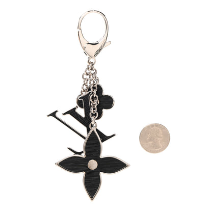 Louis Vuitton Electric Epi Fleur d'Epi Bag Charm Black 2 of 6