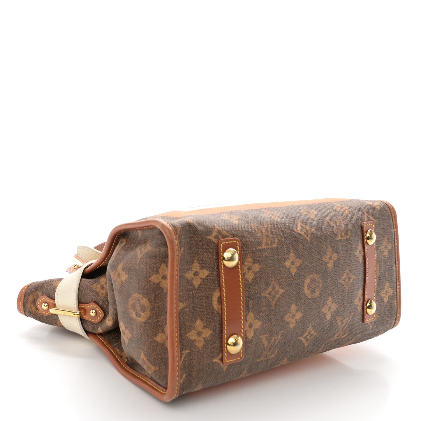 Monogram Rayures Tisse Sac PM