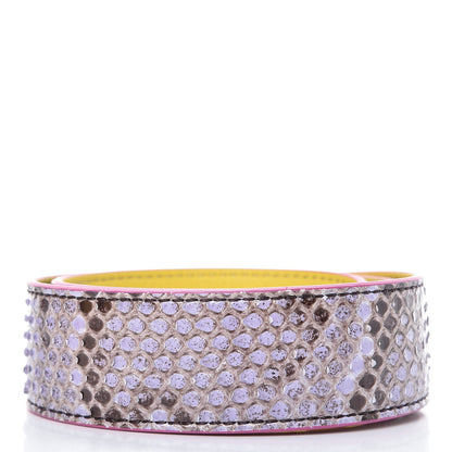 Fendi Shiny Python Vitello Dolce Strap You Purple Yellow 2 of 5