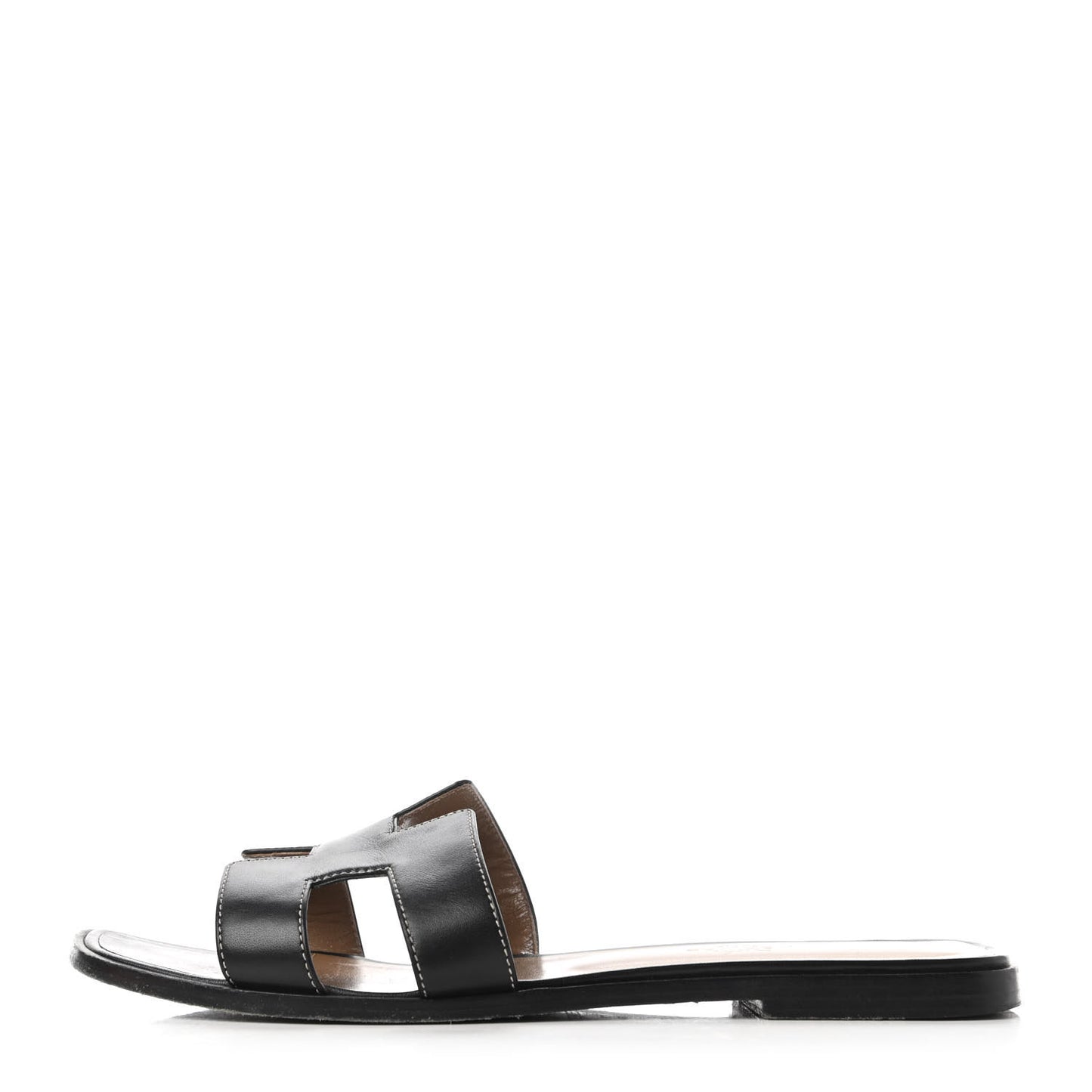 Box Calfskin Oran Sandals 40 Black
