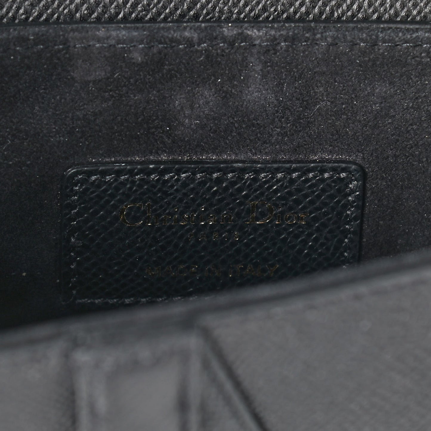 Calfskin Mini Saddle Bag Black