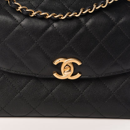 Chanel Lambskin Quilted Double Flap Black 9 of 12