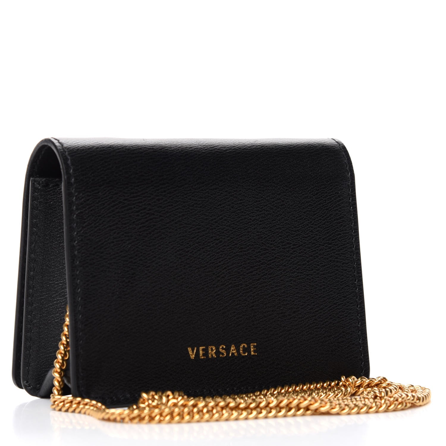 Versace Calfskin Mini Icon Handbag Black 3 of 7