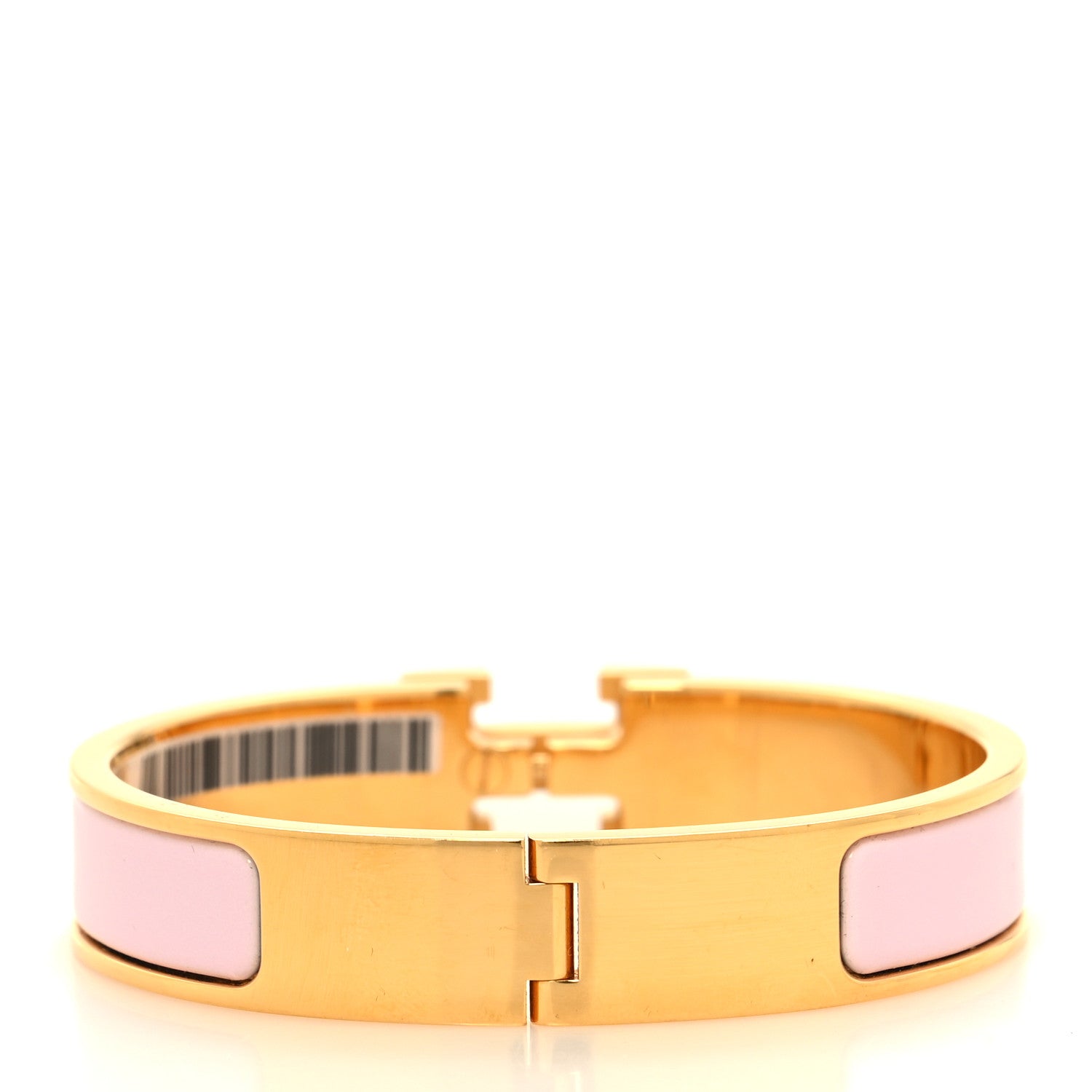 Hermes Enamel Narrow Clic Clac H Bracelet PM Rose Candeur 3 of 5