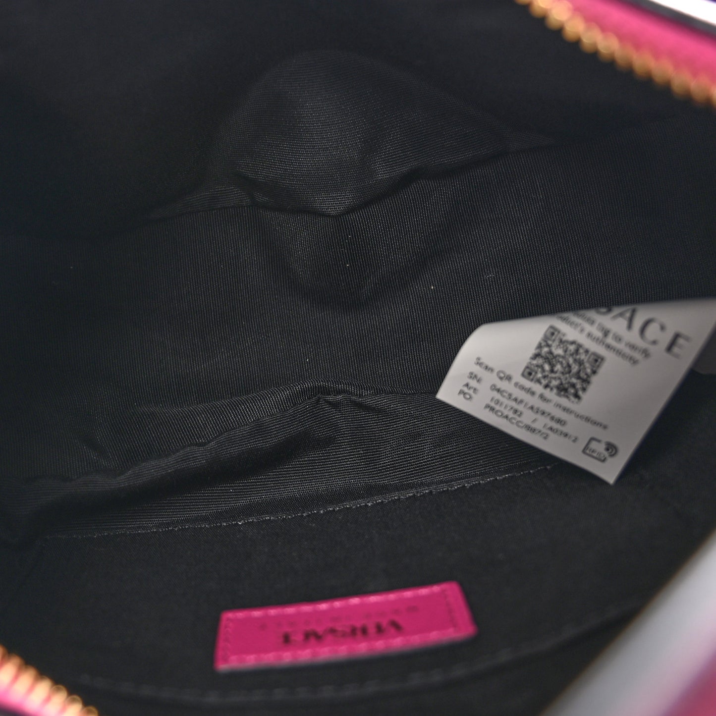 Nappa Quilted Medusa Shoulder Bag Fuchsia